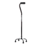 Medline Quad Canes, Small Base, Aluminum, Case Of 2