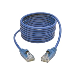 Tripp Lite 6ft Cat5e Cat5 Snagless Molded Slim UTP Patch Cable RJ45 M/M Blue 6ft - First End: 1 x RJ-45 Male Network - Second End: 1 x RJ-45 Male Network - Patch Cable - 28 AWG - Blue