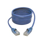 Tripp Lite 6ft Cat5e Cat5 Snagless Molded Slim UTP Patch Cable RJ45 M/M Blue 6ft - First End: 1 x RJ-45 Male Network - Second End: 1 x RJ-45 Male Network - Patch Cable - 28 AWG - Blue