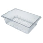 Cambro Camwear Food Box Colander Pans, 5-1/4inH x 18inW x 26inD, Clear, Set Of 6 Pans