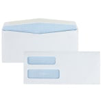 Quality Park #10 Envelopes, Double-Window, Security, White, Box Of 500