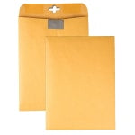 Quality Park Postage Savings ClearClasp Envelopes, 9in x 12in, Brown Kraft, Pack Of 100