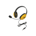 Califone Listening First Stereo Headset 2800YL-AV - Headset - full size - wired - yellow