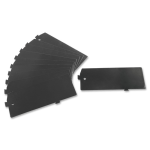 Lorell Lateral File Dividers, Black, Pack Of 10