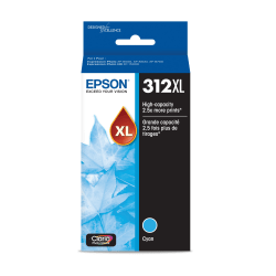 Epson 312XL Claria High-Yield Photo Cyan Ink Cartridge,T312XL220-S