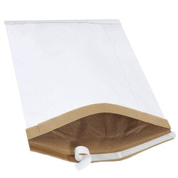 Partners Brand White Self-Seal Padded Mailers, #7, 14 1/2in x 20in, Pack Of 25