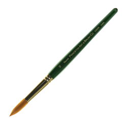 Princeton Series 4350 Paint Brush, 3/4in, Square Wash Bristle, Synthetic, Green