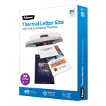 Fellowes ImageLast UV Thermal Laminating Pouches, Letter Size, 9in x 11-1/2in, 3 Mil, Clear, Pack of 160 Pouches