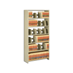 Tennsco 76inH Add-On Unit For Snap-Together Open Shelving, Sand