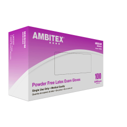 Tradex International Powder-Free Latex Exam Gloves, Small, White, Box Of 100