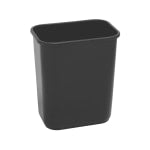 Highmark Rectangular Plastic Wastebasket, 6.5 Gallons, 15inH x 10inW x 14-1/4inD, Black