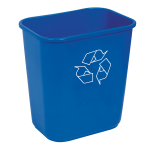 Highmark Recycling Bin, 3.25 Gallons, Blue