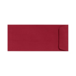 LUX Open-End Envelopes, #10, Peel & Press Closure, Garnet Red, Pack Of 50