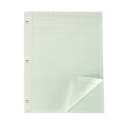 TOPS Engineers Computation Pads, 8 1/2in x 11in, Green, 100 Sheets