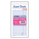 TOPS Guest Check Books, 2-Part Carbonless, 50 Sheets, Pack of 10