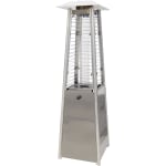 Hanover Mini Pyramid Tabletop Propane Patio Heater, Stainless Steel