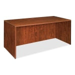 Lorell Essentials 72inW x 36inD Rectangular Shell Computer Desk, Cherry