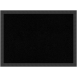 Amanti Art Cork Bulletin Board, 30in x 22in, Black, Mezzanotte Black Wood Frame