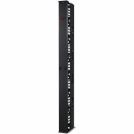 APC by Schneider Electric Cable Manager - Cable Manager - Black - 1 - 0U Rack Height