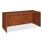 Lorell Essentials 72inW Computer Desk Credenza, Cherry