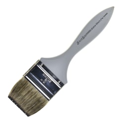 Dynasty Faux Squirrel Paint Brush, Size 18, Round Bristle, Squirrel Hair, Silver