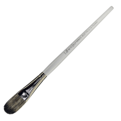 Dynasty Faux Squirrel Paint Brush, Size 16, Round Bristle, Squirrel Hair, Silver