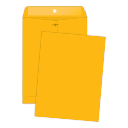 Quality Park Envelopes, 10in x 13in, Clasp Closure, Brown, Box Of 100, 37892