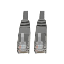 Tripp Lite Cat6 Cat5e Gigabit Molded Patch Cable RJ45 M/M 550MHz Gray 3ft 3ft - 128 MB/s - 3 ft - Gray