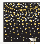 Amscan Happy New Years Deluxe Scene Setters Kit, 108in x 100in, Multicolor, Kit Of 12 Pieces