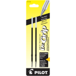 Pilot Ballpoint Pen Refills, For Dr. Grip Retractable Pens, Fine Point, 0.7 mm, Black Ink, Pack Of 2