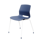 KFI Studios Imme Stack Chair, Navy/White