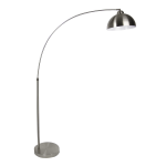 LumiSource Darby Floor Lamp, 68inH, Brushed Nickel