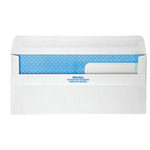 Quality Park #9 Redi-Seal Double-Window Security Envelopes, Left Windows (Top/Bottom), Self-Seal, White, Box Of 500