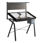 Monarch Specialties Adjustable Drafting Table, Rectangular, Black