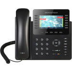 Grandstream GXP2170 IP Phone - Corded/Cordless - Corded - Bluetooth - Wall Mountable - Black - 12 x Total Line - VoIP - Caller ID - Speakerphone - 2 x Network (RJ-45) - USB - PoE Ports - Color