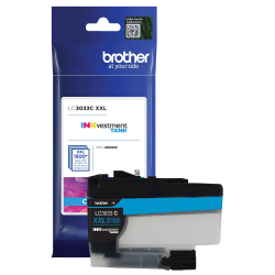 Brother LC3033 INKvestment Tank High-Yield Cyan Ink Tank, LC3033C