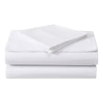 1888 Mills Dependability Deep Pocket XL Full Fitted Sheets, 54in x 80in x 12in, White, Pack Of 24 Sheets