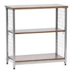 IRIS 32inH 2-Tier Wide Open Mesh-Shelf, Brown