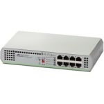 Allied Telesis CenterCOM AT-GS910/8 Ethernet Switch - 8 Ports - Gigabit Ethernet - 10/100/1000Base-TX - 3 Layer Supported - Twisted Pair - Desktop, Wall Mountable - Lifetime Limited Warranty