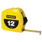 Stanley Bostitch Thumb Latch Lock Measuring Tape, 12ft