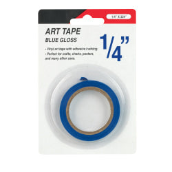 Cosco Art Tape, 1/4in x 324in, Gloss Blue