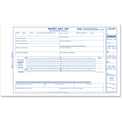 Rediform Drivers Daily Log Book - 31 Sheet(s) - Stapled - 2 Part - Carbon Copy - 7 7/8in x 5 1/2in Sheet Size - White - White Sheet(s) - Recycled - 1 Each