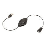 ReTrak Premier ETPRU6XT - USB extension cable - USB (M) to USB (F) - 2.1 A - 6 ft - retractable