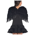 Amscan Feather Wings, 22in, Black