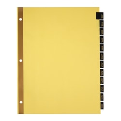 Office Depot Brand Preprinted Index Tab Dividers, Jan-Dec Tab