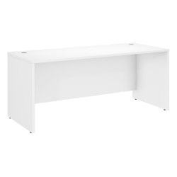 Bush Business Furniture Somerset 60inW L-Shaped Corner Desk With Hutch, Storm Gray/White, Standard Delivery