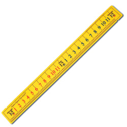 Learning Advantage Student Elapsed Time Rulers, 17 1/2in, Multicolor, Pack Of 12