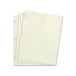 Wilson Jones Ledger Paper, For 395-11/396-11/0399-00, 8-1/2in x 11in, Ivory, Box Of 100 Sheets