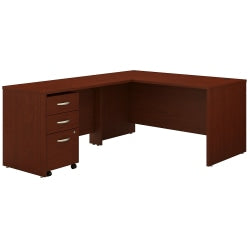 Bush Furniture Salina 48inWs Computer Desk With Hutch, Ash Brown, Standard Delivery