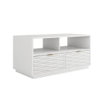 Sauder Morgan Main TV Entertainment Stand For 43in TVs, 19-1/3inH x 40inW x 20inD, White